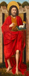 St. Johannes der Täufer, Außenflügel des Weston-Triptychons, ca. 1480
